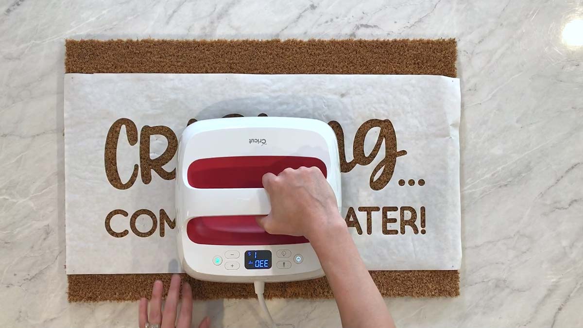 How to Make a Doormat with Cricut (Easiest Method)