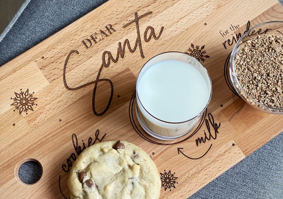 Glowforge Laser Engraved Santa Trays